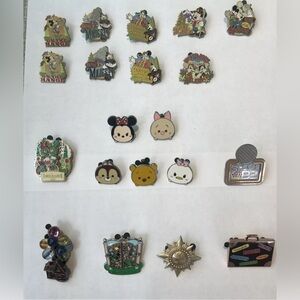 Authentic Disney Pin Collection Lot Of 20 (Exclusive Great Adventure by Disney)